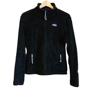 Patagonia Women’s Regulator R4 Fleece Jacket Vintage Full Zip Black Medium